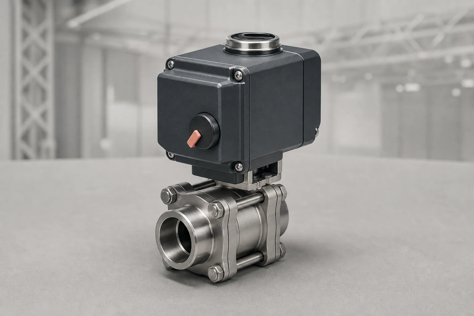 Industrial electric actuator and valve in a digital exhibition catalogue